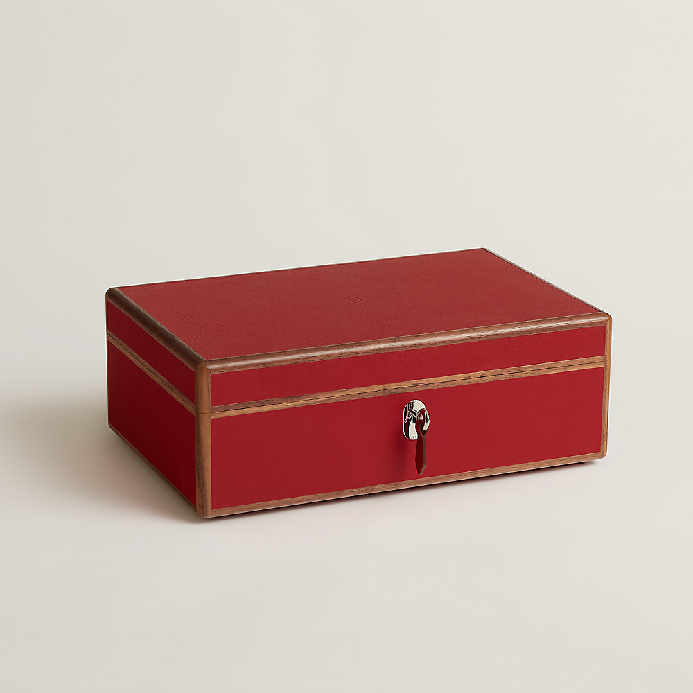 HERMES　Watch用化粧箱 Amalthee watch box, large model | Hermès Canada